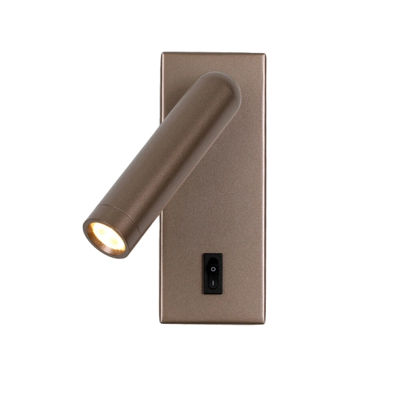 Бра, настінний світильник Italux WL-46376-1-CF Nova LED 1x2.5W 3000K 153Lm IP20 коричневий, изображение 3