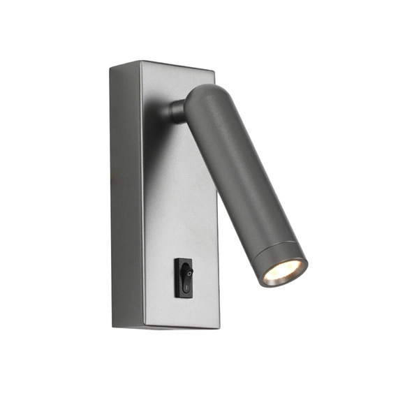 Бра, настінний світильник Italux WL-46376-1-GR Nova LED 1x2.5W 3000K 153Lm IP20 сірий, зображення 4