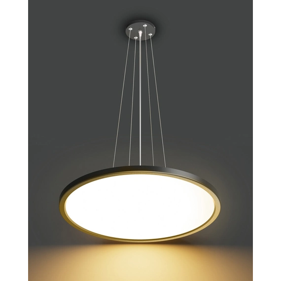 Підвісний світильник, люстра світлодіодна Italux PND-72843-400R-32W-BL Manito Led 1x32W 2800K/4000K/6000K 3800Lm IP40 Чорна, изображение 4