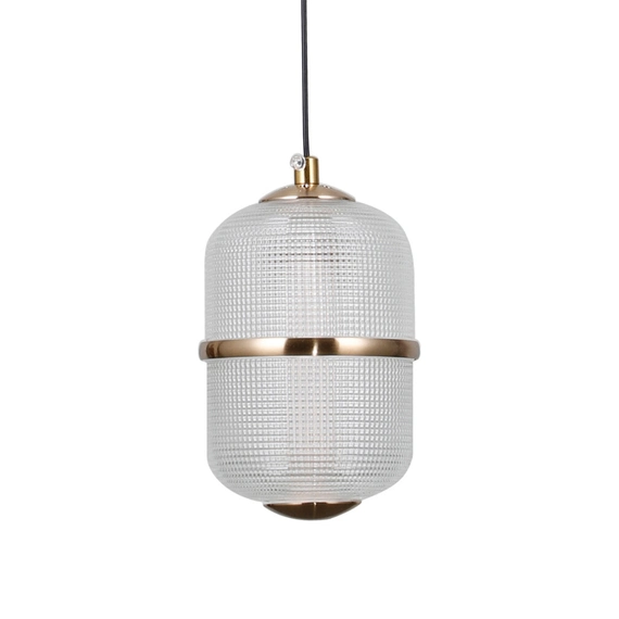 Підвісний світильник, люстра Italux PND-34375-1-HBR Alani LED 1x6W 3000K 588Lm IP20 золотий, зображення 2