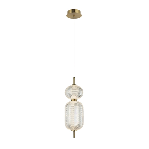 Підвісний світильник, люстра Italux PND-81438-1C-GD Corado LED 1x15W 3000K 1647Lm IP20 золотий, изображение 2