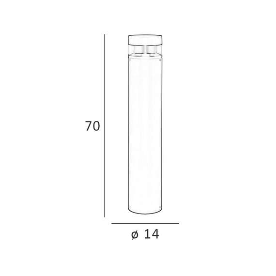 Вуличний світильник Italux OFL-6552-70-3K Marcon Led 1x12W 3000K 486Lm IP54, изображение 4