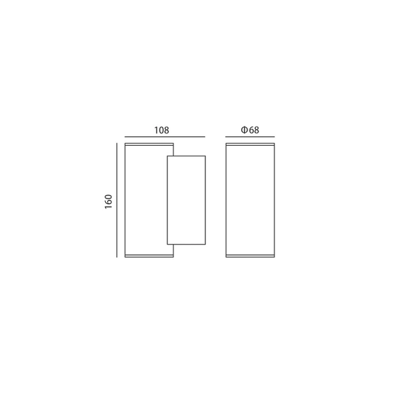 Вуличний світильник Italux OWL-2026B-2-4K Lenta Led 2x14W 4000K 1279Lm IP54, изображение 2