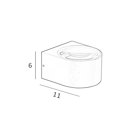 Вуличний світильник Italux OWL-8081-4K Pesaro Led 1x5W 4000K 510Lm IP54, зображення 4