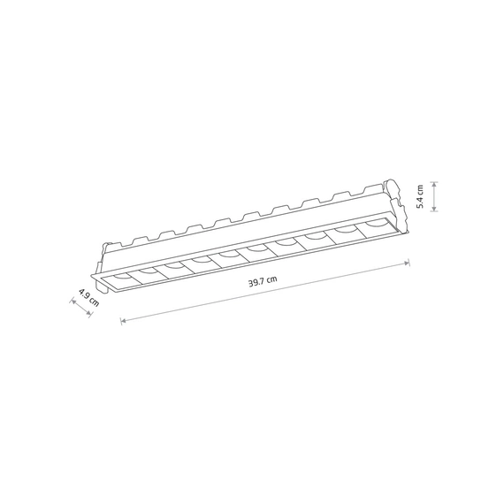 Точковий світильник Nowodvorski 10066 Midi Led 1x40w 4000K 3300Lm IP20 Bl, зображення 6