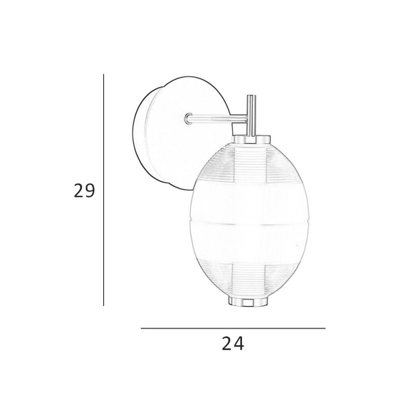 Бра Italux WL-45372-1-WH-CL Rinot Led 1x8W 3000K 470Lm IP20 Bk, изображение 2