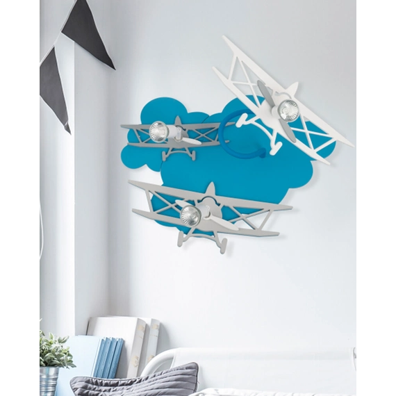 Люстра Nowodvorski 6904 Plane GU10 3x35W IP20 Blue, зображення 2