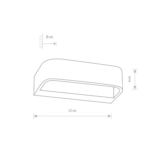 Светильник Nowodvorski 6912 Gess LED 1x7W 3000K 450Lm IP20 Wh, изображение 3