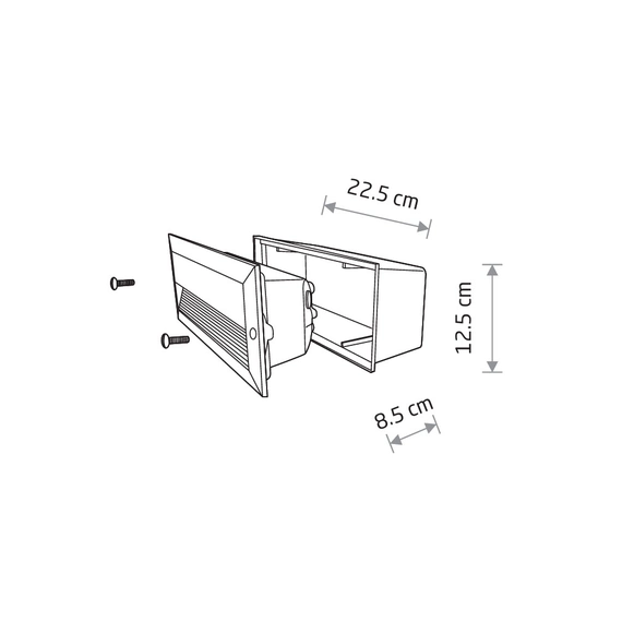 Світильник вуличний Nowodvorski 4966 Basalt E14 2x60W IP44 Silver, зображення 7