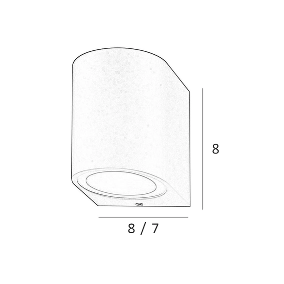 Вуличний світильник Italux OWL-2197-1R Genta GU10 1x35W IP54, изображение 3