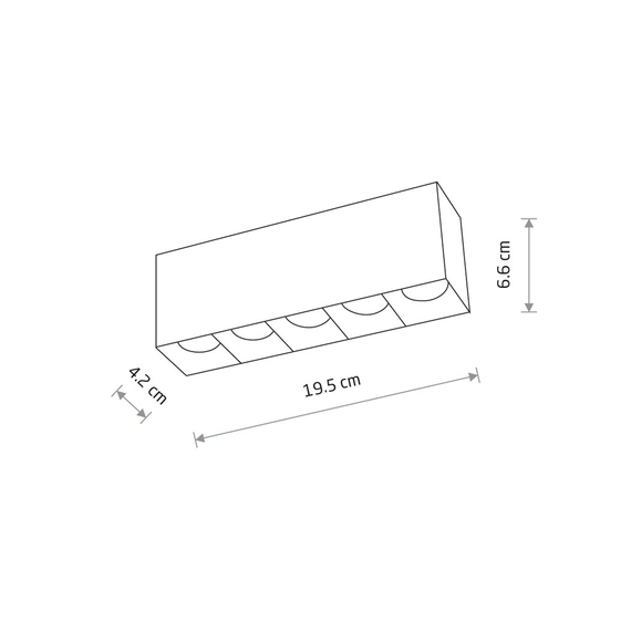 Точечный светильник Nowodvorski 10052 Midi Led 1x20w 4000K 1800Lm IP20 Wh, изображение 6