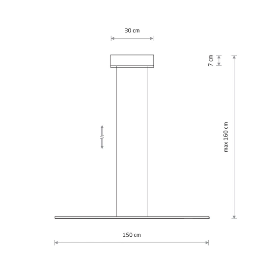 Подвесной светильник Nowodvorski 10364 Bar LED 1x30W 3000K 1000Lm IP20 Bl, изображение 10