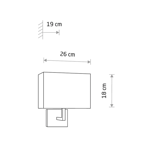 Бра Nowodvorski 9218 Hotel E27 1x60W IP20 Chrom, зображення 2