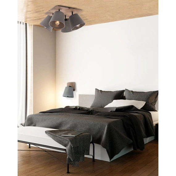 Бра Nowodvorski 9718 Awinion E27 1x40W IP20 Gr, изображение 2