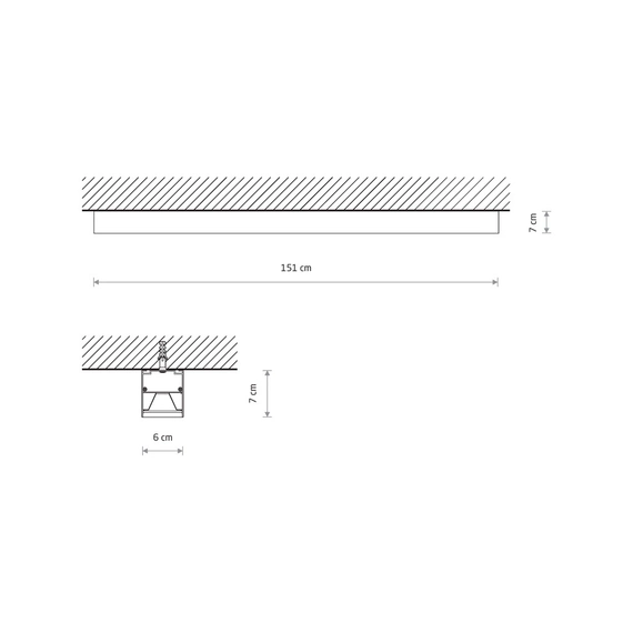 Лінійний світильник Nowodvorski 10213 Cl Office Pro LED 40W 3000K 4540Lm IP20 Bl, зображення 4