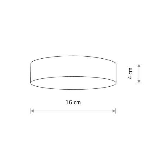 Потолочный светильник Nowodvorski 10407 Lid Round Led 1x25W 3000K 1800Lm IP20 Bl, изображение 4