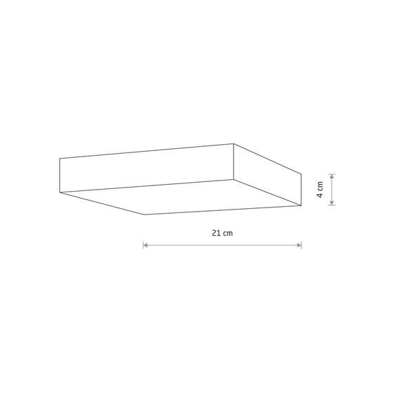 Потолочный светильник Nowodvorski 10431 Lid Square Led 1x35W 4000K 3300Lm IP20 Wh, изображение 5