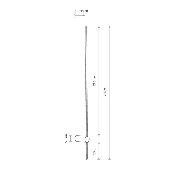 Светильник Nowodvorski 10854 Saber L Led 1x16W 4000K 570Lm IP20 Bl, изображение 2