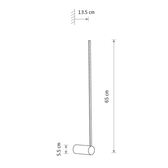 Светильник Nowodvorski 10855 Arm M Led 1x10W 4000K 390Lm IP20 Bl, изображение 2