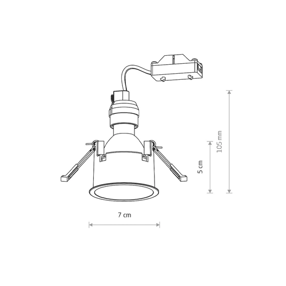Точковий світильник Nowodvorski 10793 Cup GU10 3x10W IP20 Wh, зображення 12