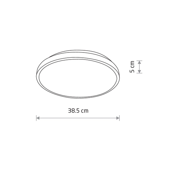 Светильник Nowodvorski 10971 Agnes Round Led Pro 1x22W 3000K 1600Lm IP44 Bk, изображение 6