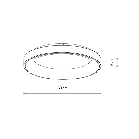 Стельовий світильник Nowodvorski 11212 Nikki Round Led 1x60W 4000K 5400Lm IP20 Bk, зображення 5