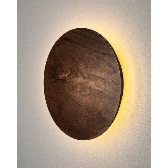 Бра, настінний світильник Nowodvorski 11290 Ring Timber Led M 1x10W 3000K 130Lm IP20 Brown, изображение 4