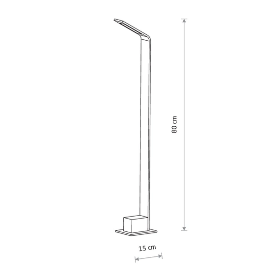 Світильник вуличний стовпчик Nowodvorski 11540 Slim LED 1x7W 3000K 450Lm IP54 чорний, изображение 8