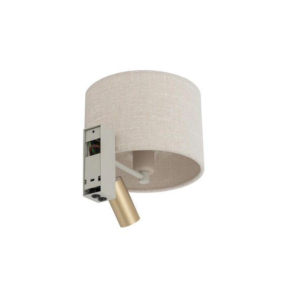 Бра, настінний світильник Nowodvorski 11654 Santana A E27+GU10 (R35) 10W+10W IP20 бежевий, зображення 4