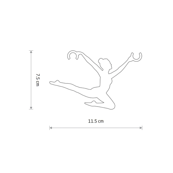 Декоративна ручка для регулювання кабелю Nowodvorski 11801 Ballerina світло-сіра, изображение 2