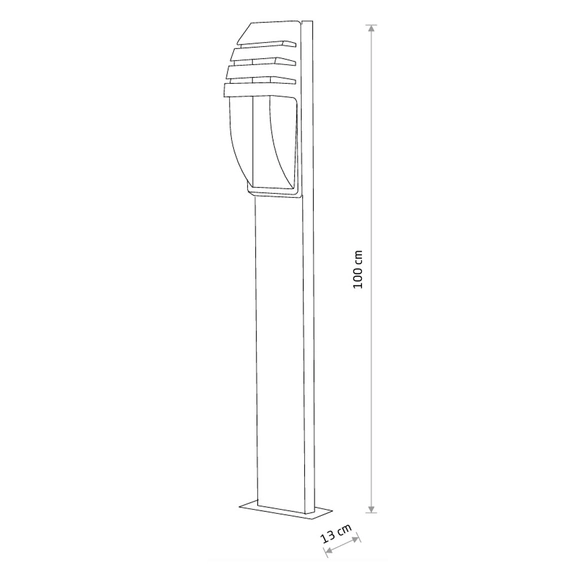 Светильник уличный Nowodvorski 3394 Mistral E27 1x23W IP44 Gr, изображение 7