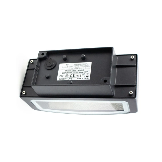 Світильник вуличний Nowodvorski 3408 Brick E27 1x60W IP65 Gr, зображення 3