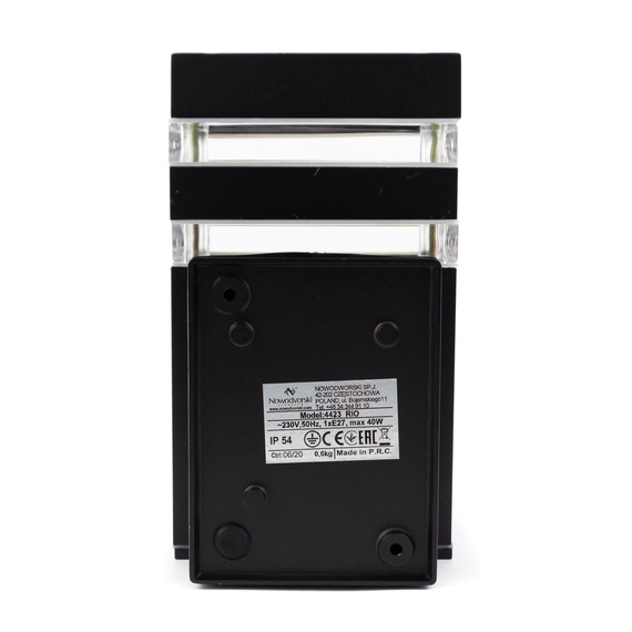 Світильник вуличний Nowodvorski 4423 Rio E27 1x40W IP54 Bl, зображення 2