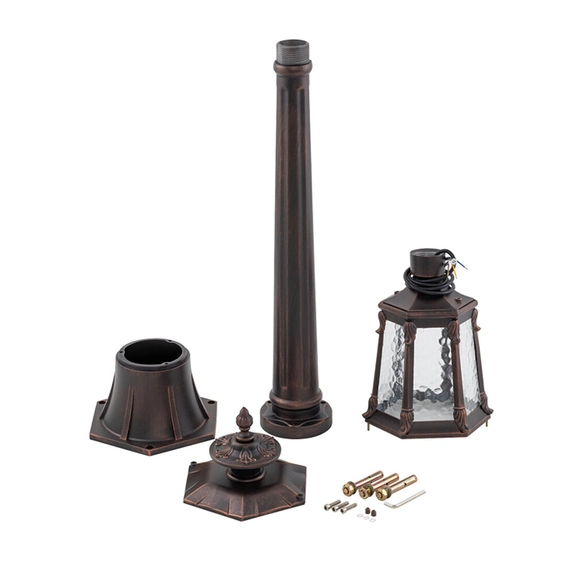 Світильник вуличний Nowodvorski 4694 Amur E27 1x60W IP44 Brown, зображення 9