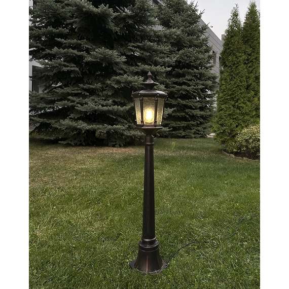 Світильник вуличний Nowodvorski 4694 Amur E27 1x60W IP44 Brown, зображення 7