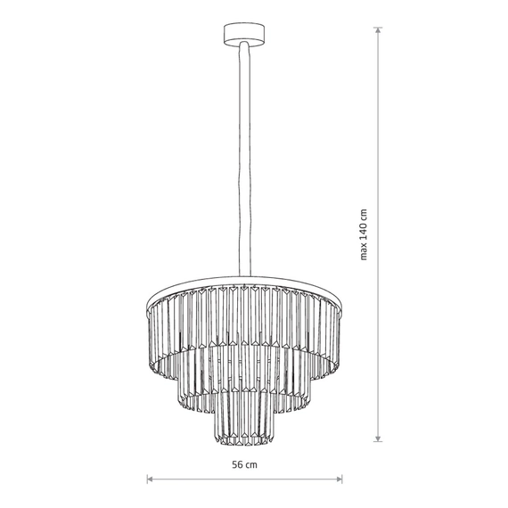 Люстра Nowodvorski 7616 Cristal E14 9x40W IP20 Bl, зображення 4