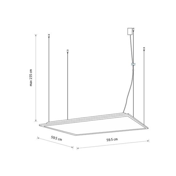 Светодиодная панель Nowodvorski 8460 Cl Itaka LED 40W 3000K 4200Lm IP20 Wh, изображение 7