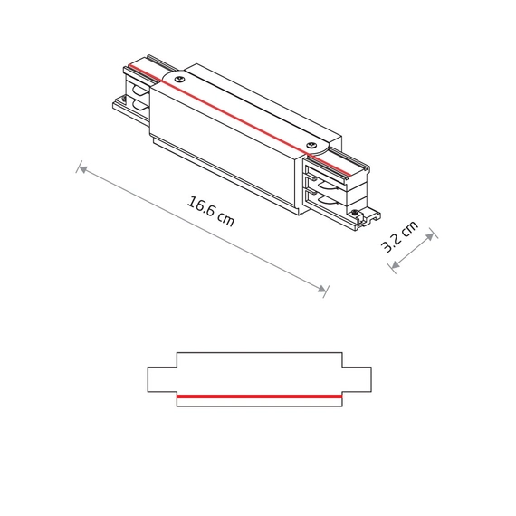 Соединитель Nowodvorski 8708 Ctls Power Straight Connector Bl, изображение 3