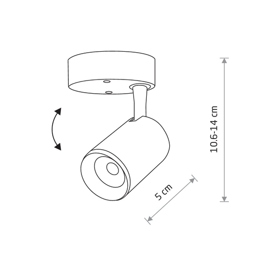 Спот Nowodvorski 8993 Iris LED 1x7W 3000K 480Lm IP20 Wh, зображення 2