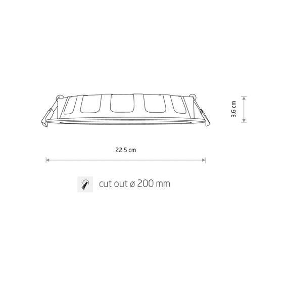 Точечный светильник Nowodvorski 8775 Kos LED 1x24W 3000K 2200KLm IP44 Wh, изображение 7