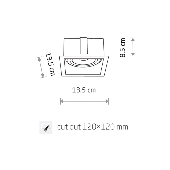 Точечный светильник Nowodvorski 9417 Mod GU10 1x75W IP20 Bl, изображение 2