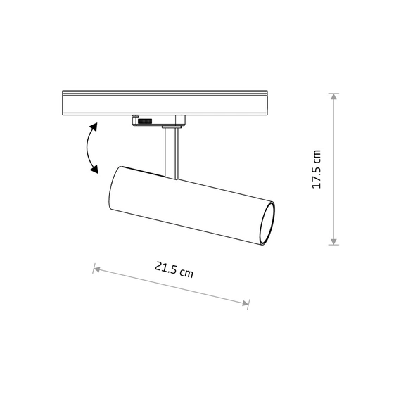 Трековый светильник Nowodvorski 8764 Ctls Milo LED 15W 3000K 1350Lm IP20 Bl, изображение 7