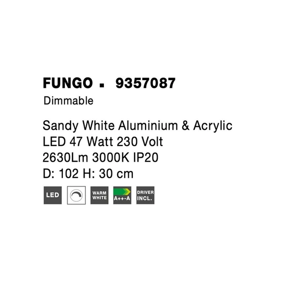 Потолочный светильник FUNGO Nova Luce 9357087, изображение 9
