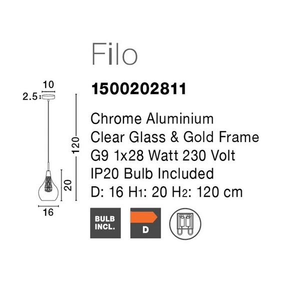 Светильник подвесной Filo Nova Luce 1500202811, изображение 3