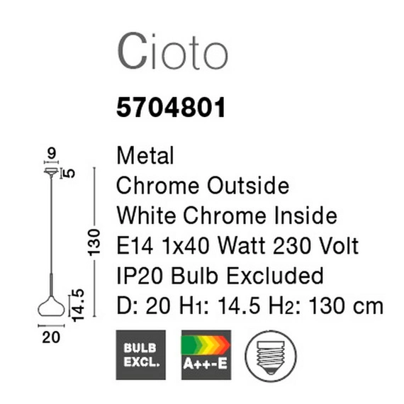 Светильник подвесной Cioto Nova Luce 5704801, изображение 4