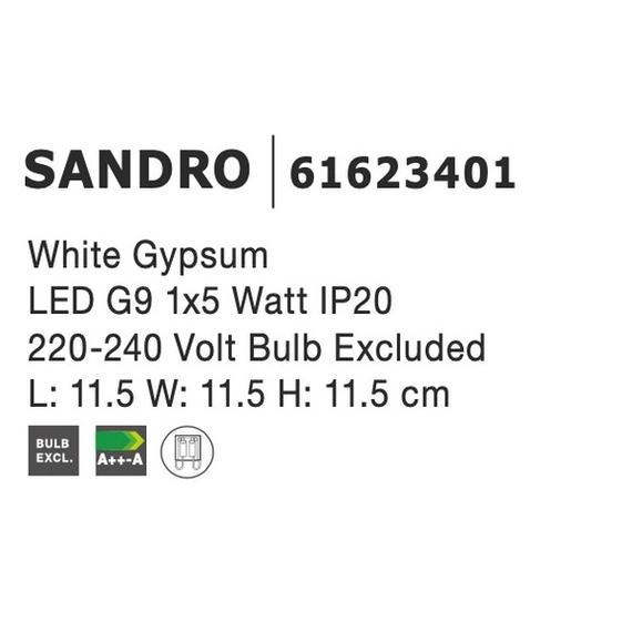 Бра Sandro Nova Luce 61623401, зображення 3