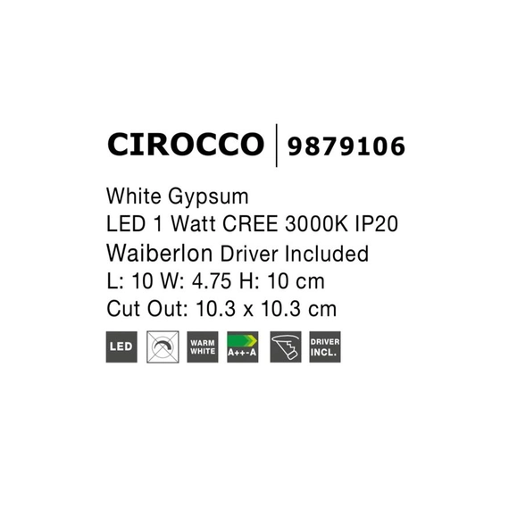 Світильник ступінчастий CIROCCO Nova Luce 9879106, зображення 3