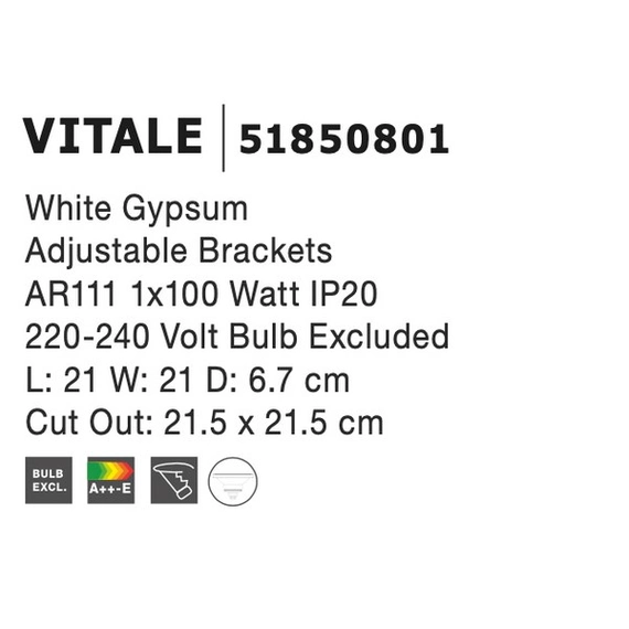 Светильник точечный Vitale Nova Luce 51850801, изображение 3