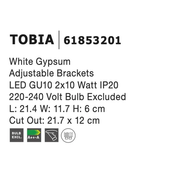 Светильник точечный Tobia Nova Luce 61853201, изображение 3