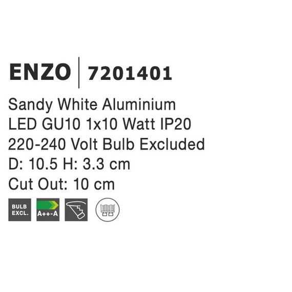 Світильник точковий Enzo Nova Luce 7201401, зображення 3